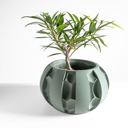 Artistic Planter Pot, Compact Home Indoor Container, Succulent and Herbal Holder, Sustainable Decor