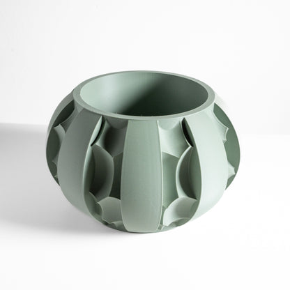 Artistic Planter Pot, Compact Home Indoor Container, Succulent and Herbal Holder, Sustainable Decor