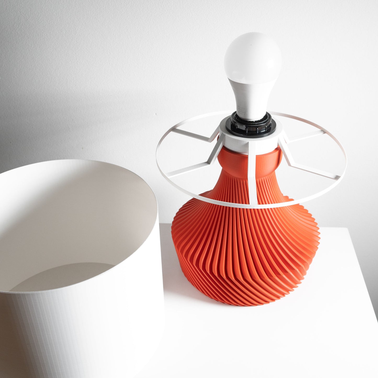 Modern Table Lamp, Minimalist Bedside Nightstand Light, Cozy Ambient AccentLighting