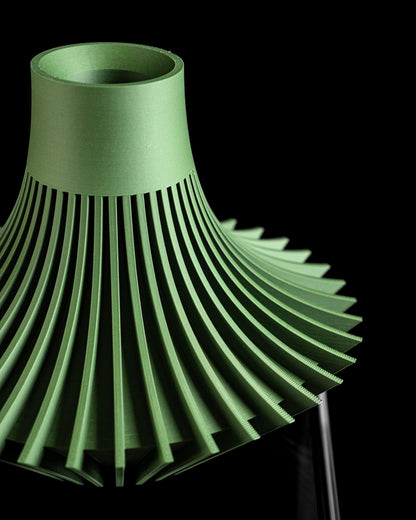 Modern Vase, Sculptural Contemporary Organic Ripple Tabletop Flower Holder Accent