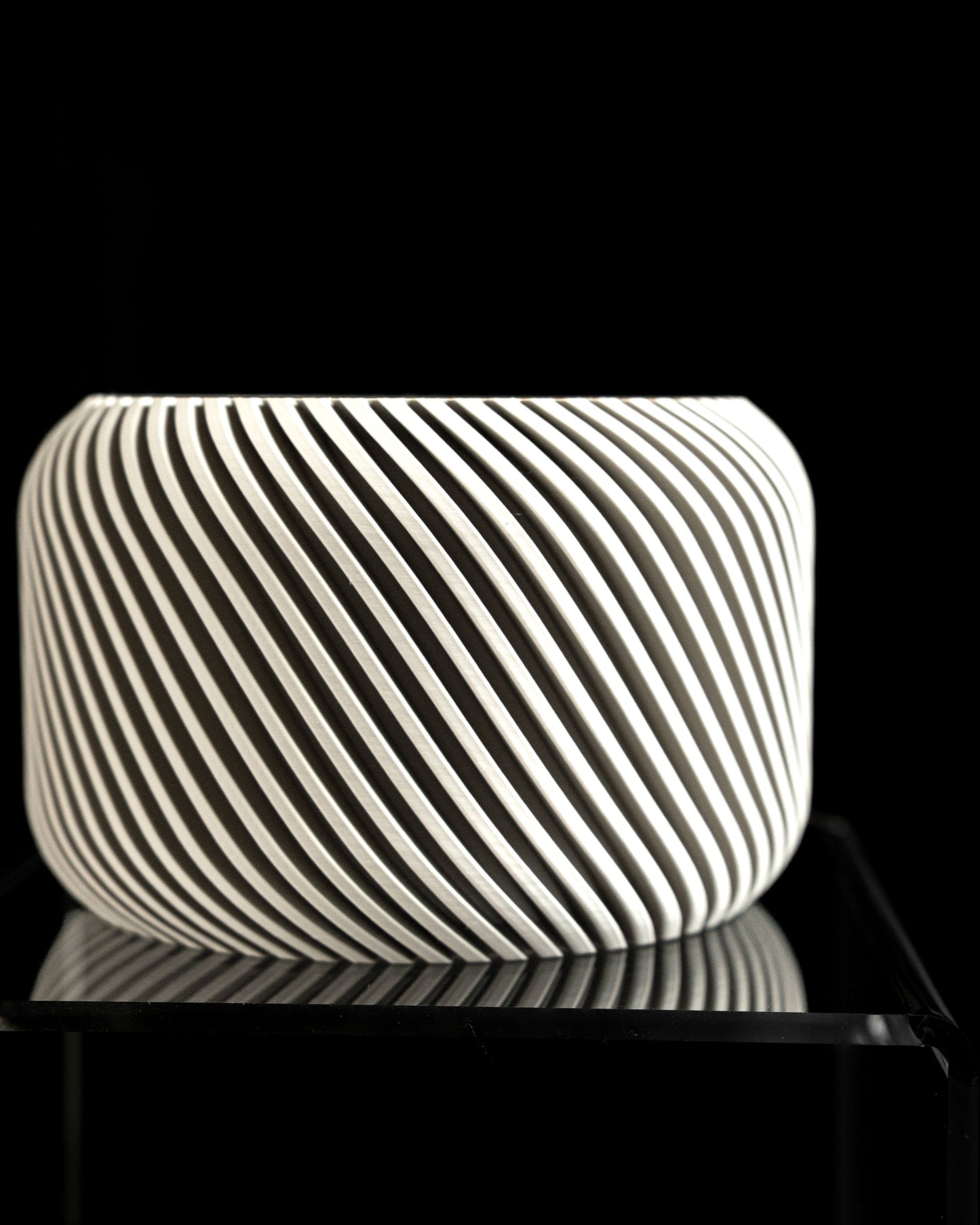 Unique Strict Geometry Planter Pot, Original Slanted Indoor Holder, Succulent Desk Organizer, Modern Style