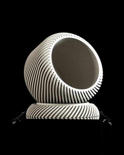 Unique Strict Geometry Planter Pot, Original Slanted Indoor Holder, Succulent Desk Organizer, Modern Style