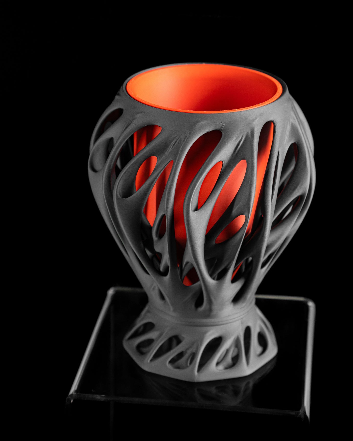 Planter Pot, Contemporary Sculptural Indoor Succulent Holder Desk Herb Organizer