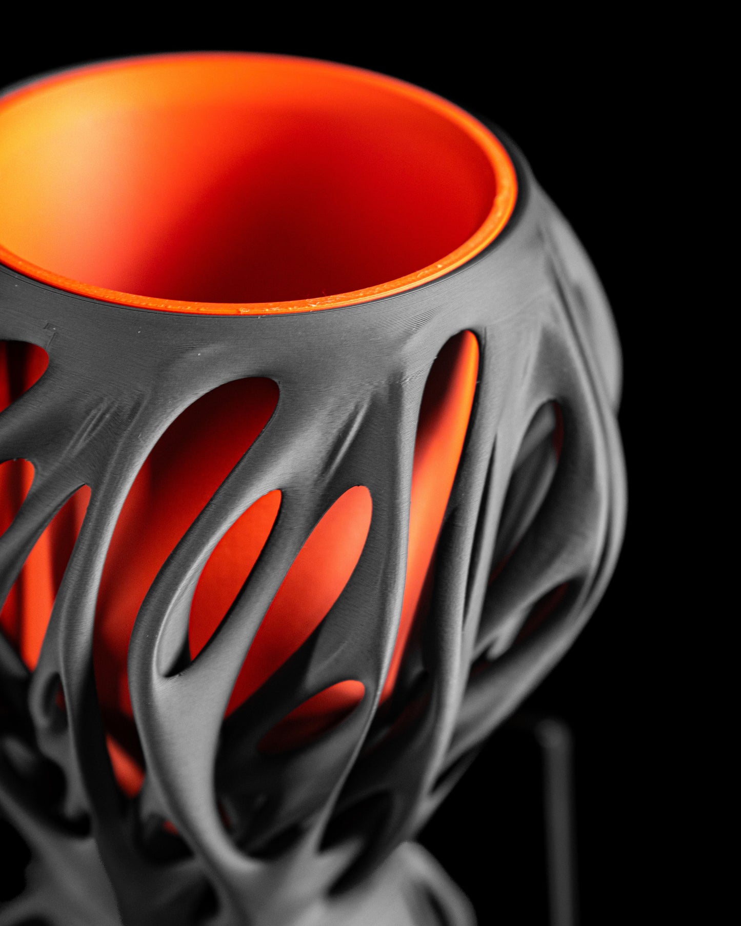 Planter Pot, Contemporary Sculptural Indoor Succulent Holder Desk Herb Organizer