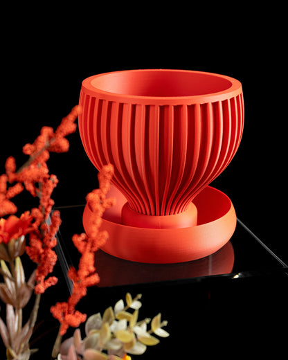 Planter Pot, Geometric Contemporary Succulent Holder, Plant Decor, Herb Container, Decorative Vessel