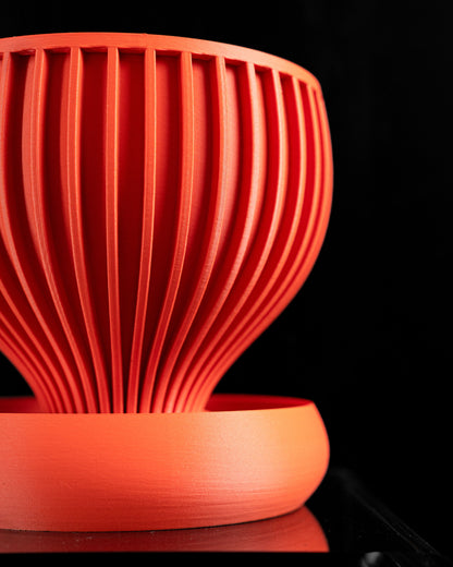 Planter Pot, Geometric Contemporary Succulent Holder, Plant Decor, Herb Container, Decorative Vessel