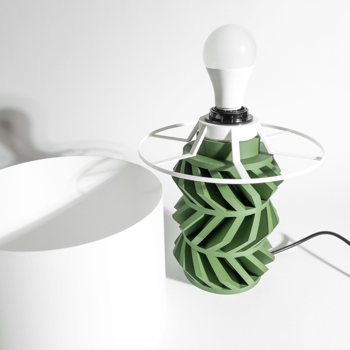 Table Lamp, Sculptural Bedside Ambient Lighting, Modern Decorative Nightstand Accent