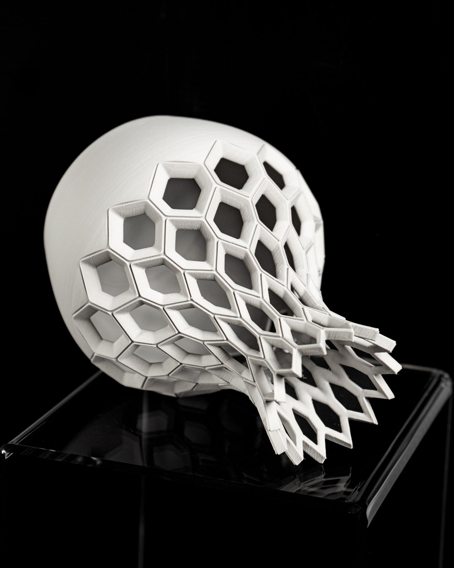 Geometric Vase, Hexagon Centerpiece, Modern Tabletop Vessel, Minimalist Desk Accent