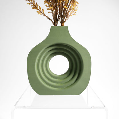 Unique Geometric Sculpture Vase, Contemporary Tabletop Statement, Stylish Decorative Vessel, Elegant Modern Floral Display