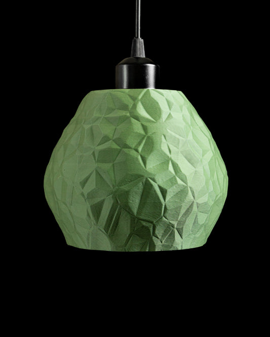 pendant light, art deco shade, countertop island lamp, sculpturalstatement minimalist