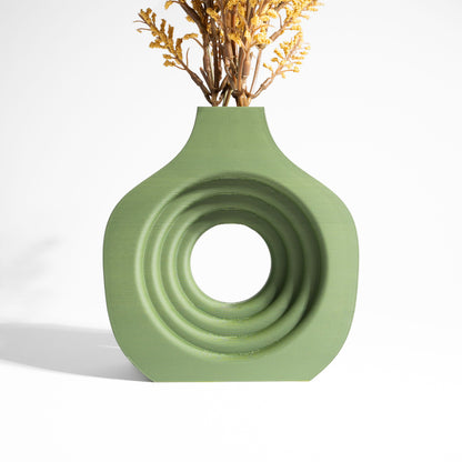 Unique Geometric Sculpture Vase, Contemporary Tabletop Statement, Stylish Decorative Vessel, Elegant Modern Floral Display