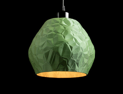 pendant light, art deco shade, countertop island lamp, sculpturalstatement minimalist