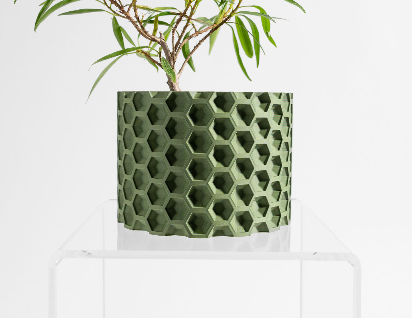 indoor planter geometric sculptural architectural, modern desk succulent organizer