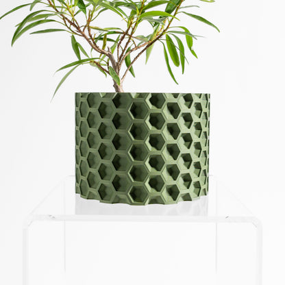 indoor planter geometric sculptural architectural, modern desk succulent organizer