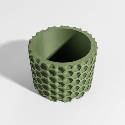 indoor planter geometric sculptural architectural, modern desk succulent organizer