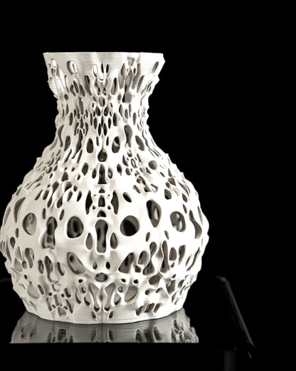 minimalist vase, sculptural tabletop centerpiece, elegant flower holder, contemporary decor