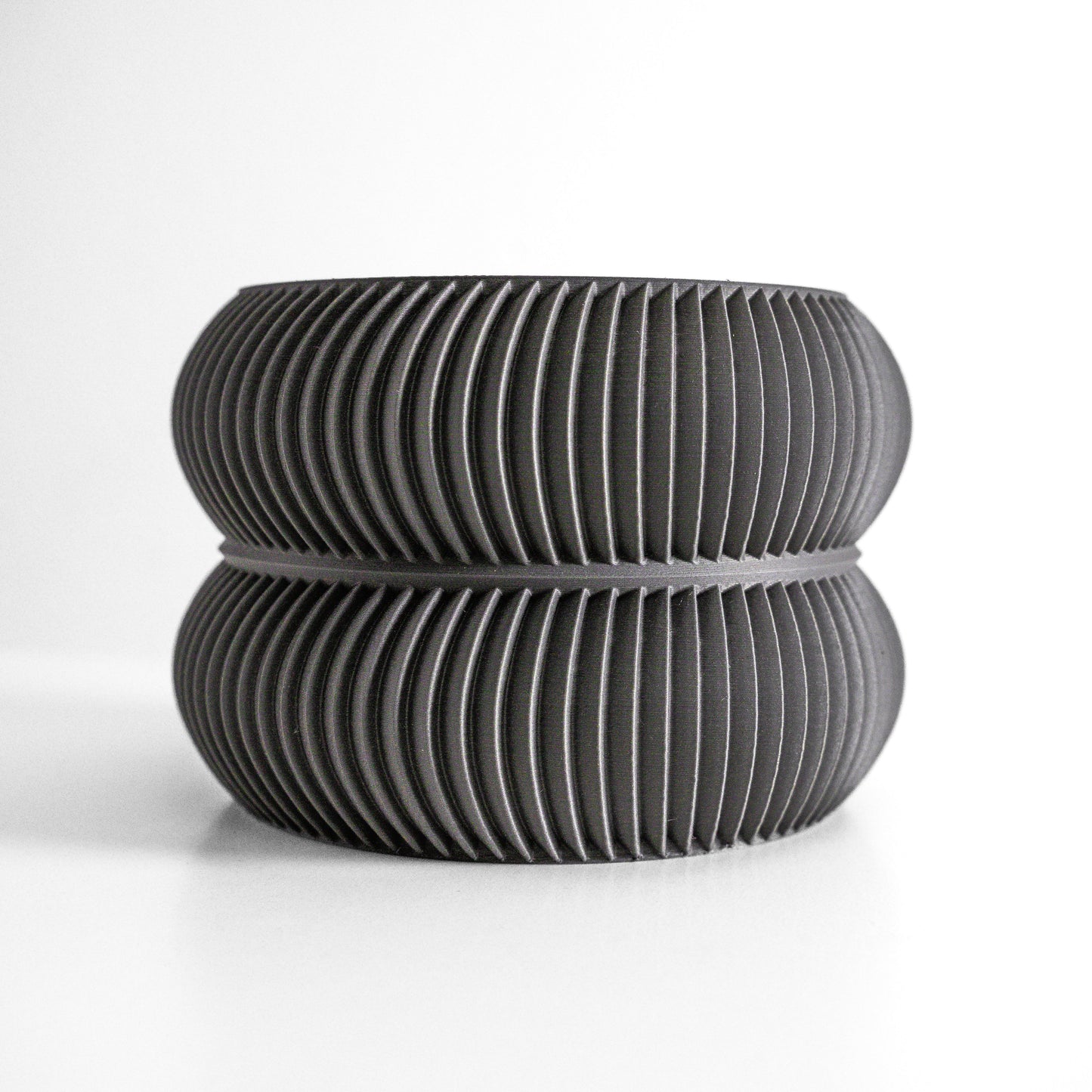 planter pot, contemporary sculptural vessel, succulent display, slate gray minimalist