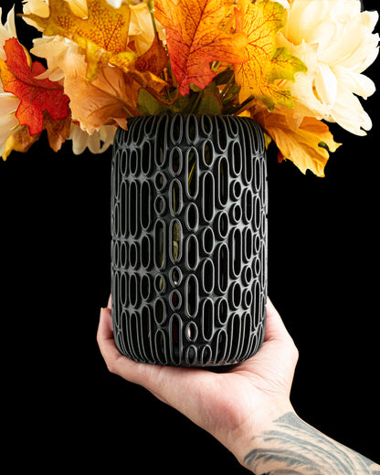 Modern Vase, Sculptural Minimalist Decor, Flower Holder, Desk Centerpiece, Mantel, Holiday Party Showcase