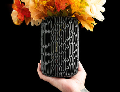 Modern Vase, Sculptural Minimalist Decor, Flower Holder, Desk Centerpiece, Mantel, Holiday Party Showcase