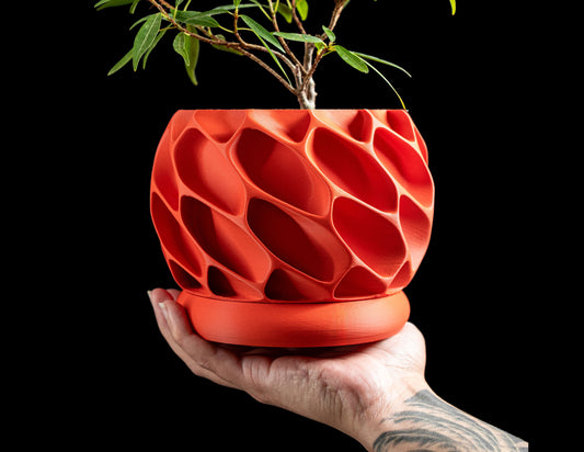 Planter Pot, Indoor Plant Holder, Succulent Planter, Contemporary Desk Organizer, Modern Shelf Decor