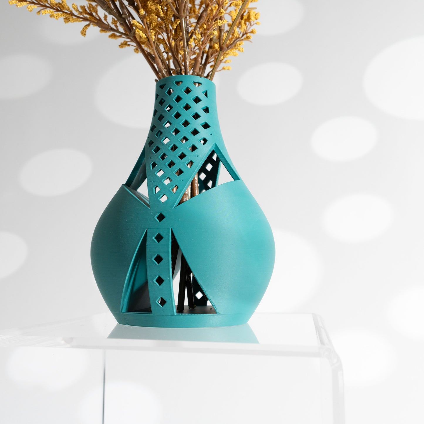 mid century vase, contemporary sculptural tabletop accent, versatile flower holder