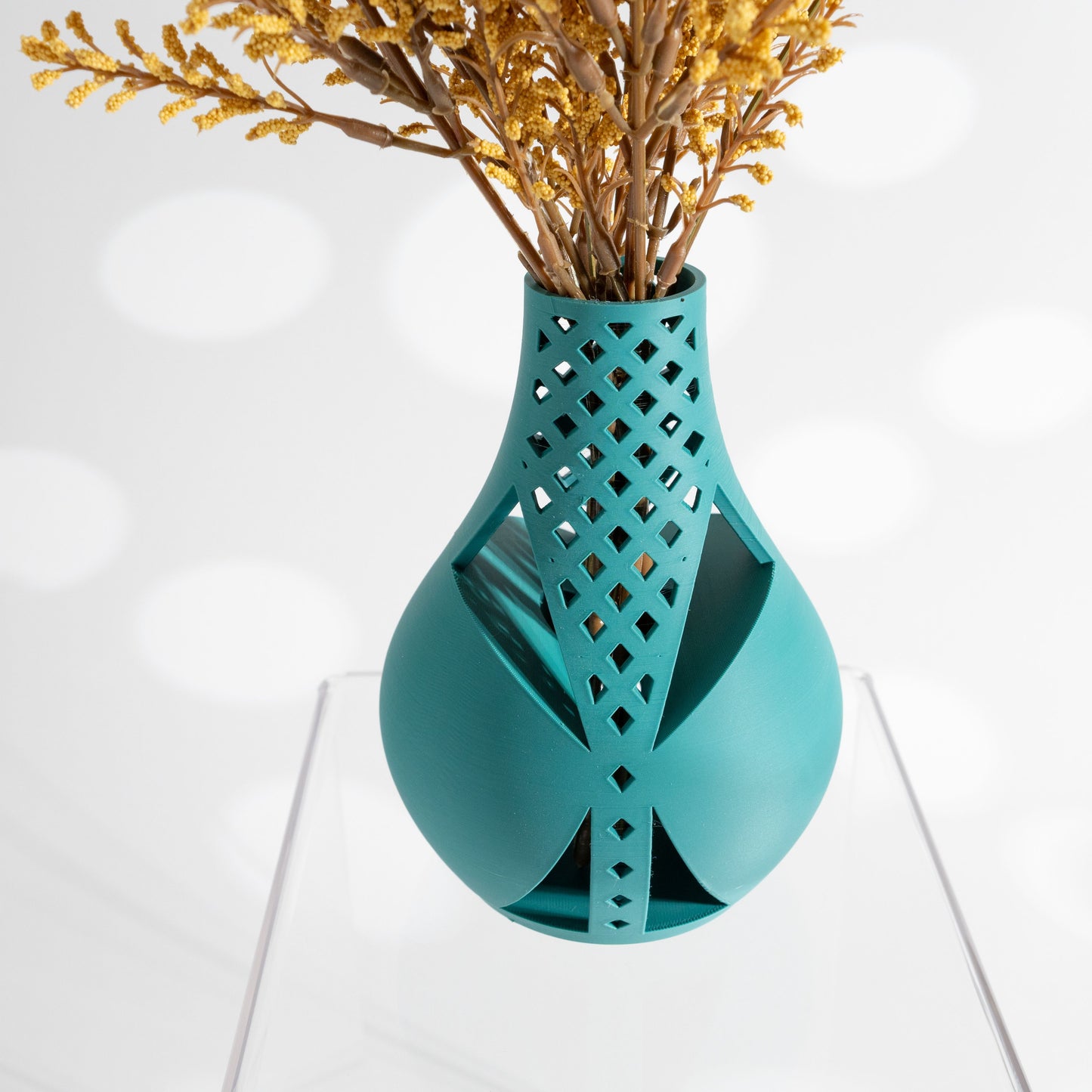 mid century vase, contemporary sculptural tabletop accent, versatile flower holder