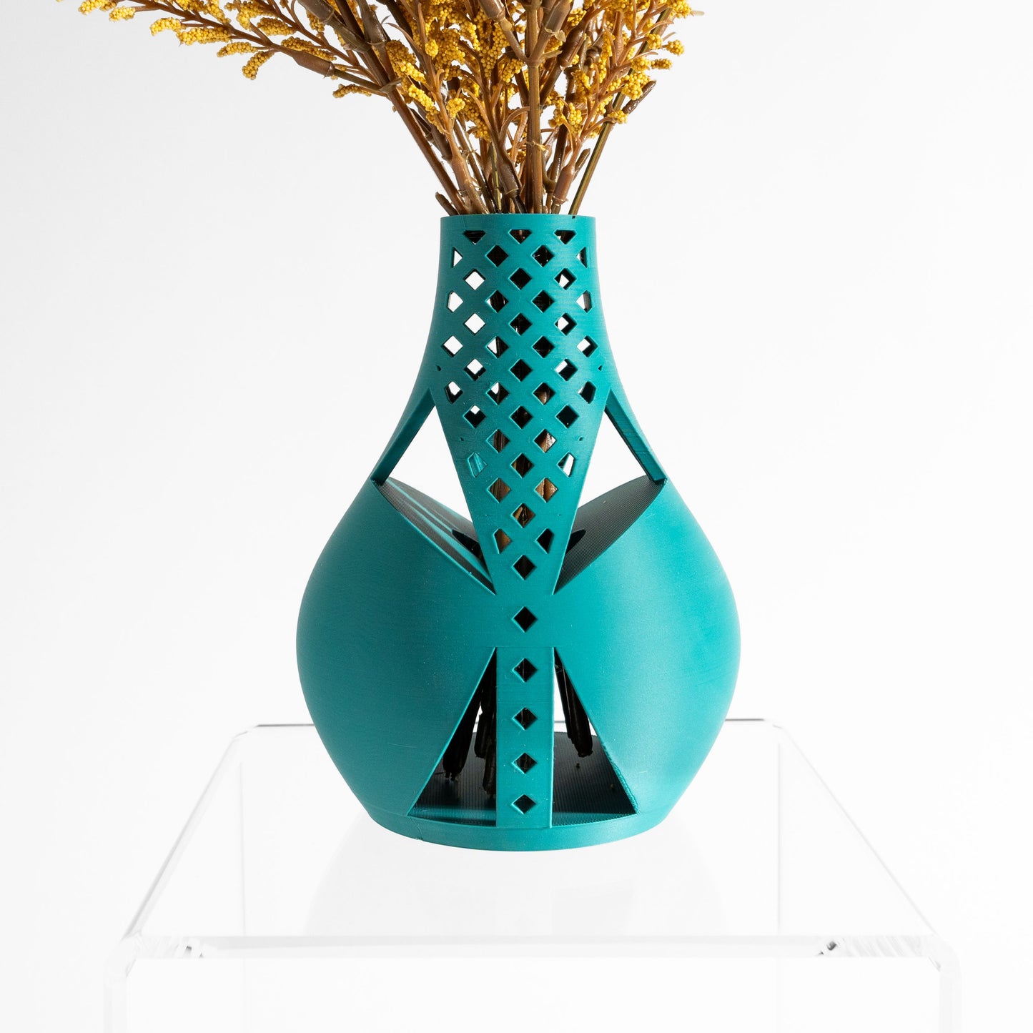 mid century vase, contemporary sculptural tabletop accent, versatile flower holder