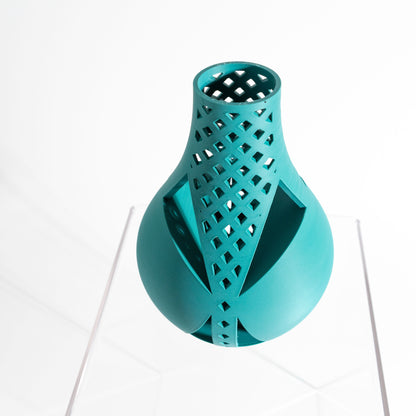 mid century vase, contemporary sculptural tabletop accent, versatile flower holder