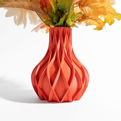 Geometric Vase, Nordic Tabletop Flower Holder, Architectural Bud Vessel, Modernist