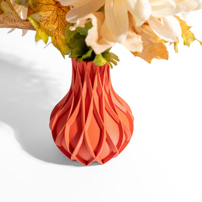 Geometric Vase, Nordic Tabletop Flower Holder, Architectural Bud Vessel, Modernist