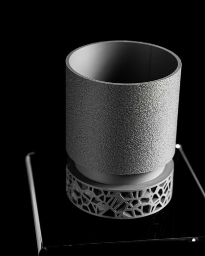 planter pot, sculpturally succulent organizer, elegantly matte desktop decor accent