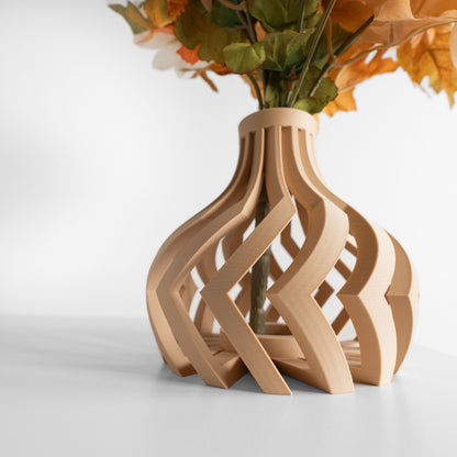 Minimalist Vase, Sculptural Flower Vessel, Coffee Table Centerpiece, Modern Accent