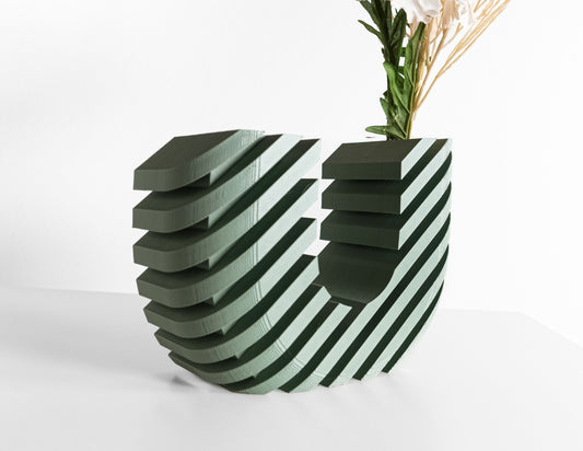 U Vase, Wildflower Holder, Desk Display, Fits Rose, Tulip, Sunflower, Hydrangea, Pampas Grass