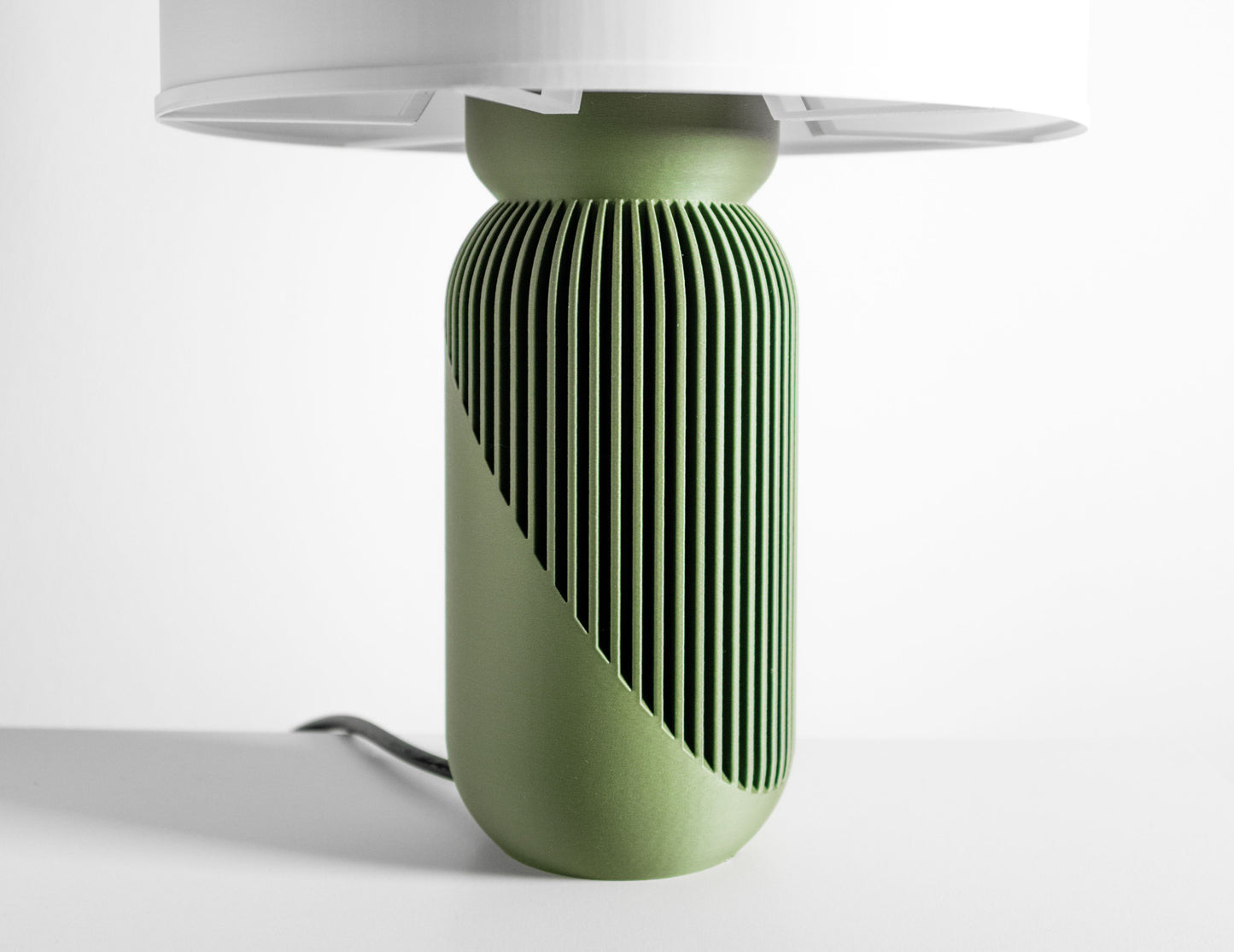 Geometric Table Lamp, Artistic Bedside Nightstand, Ambient Space piece, Minimalist, Art Deco, Japandi Style