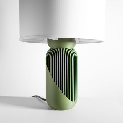 Geometric Table Lamp, Artistic Bedside Nightstand, Ambient Space piece, Minimalist, Art Deco, Japandi Style