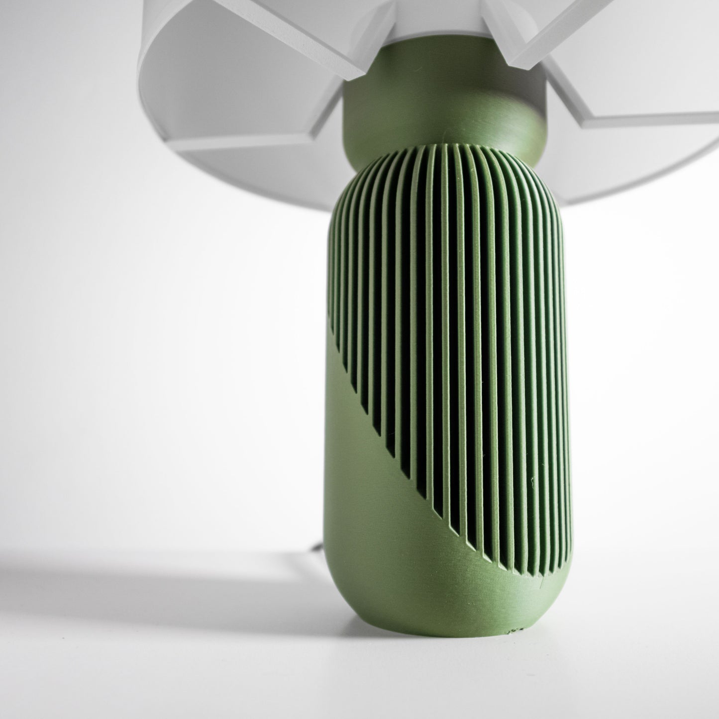 Geometric Table Lamp, Artistic Bedside Nightstand, Ambient Space piece, Minimalist, Art Deco, Japandi Style