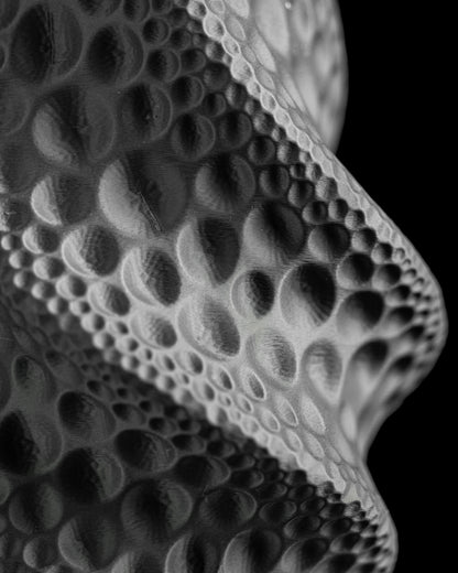 Moon Vase, Modern Tabletop Flower Holder, Mantel Accent, Ceramic Looked Piece, No Ordinary Decor