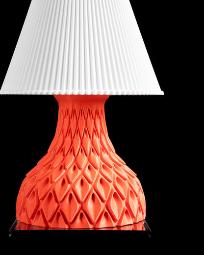 Table Lamp, Geometric Nightstand Lighting, Modern Japandi Ambient Bedroom Illumination