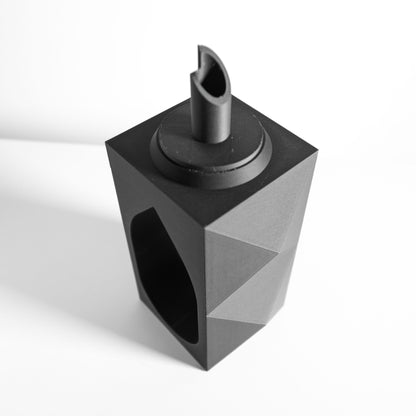 Vase Curved Organic Silhouette, Single-Stem Holder, Modern Table Accent, Lightweight Wabi Sabi Design