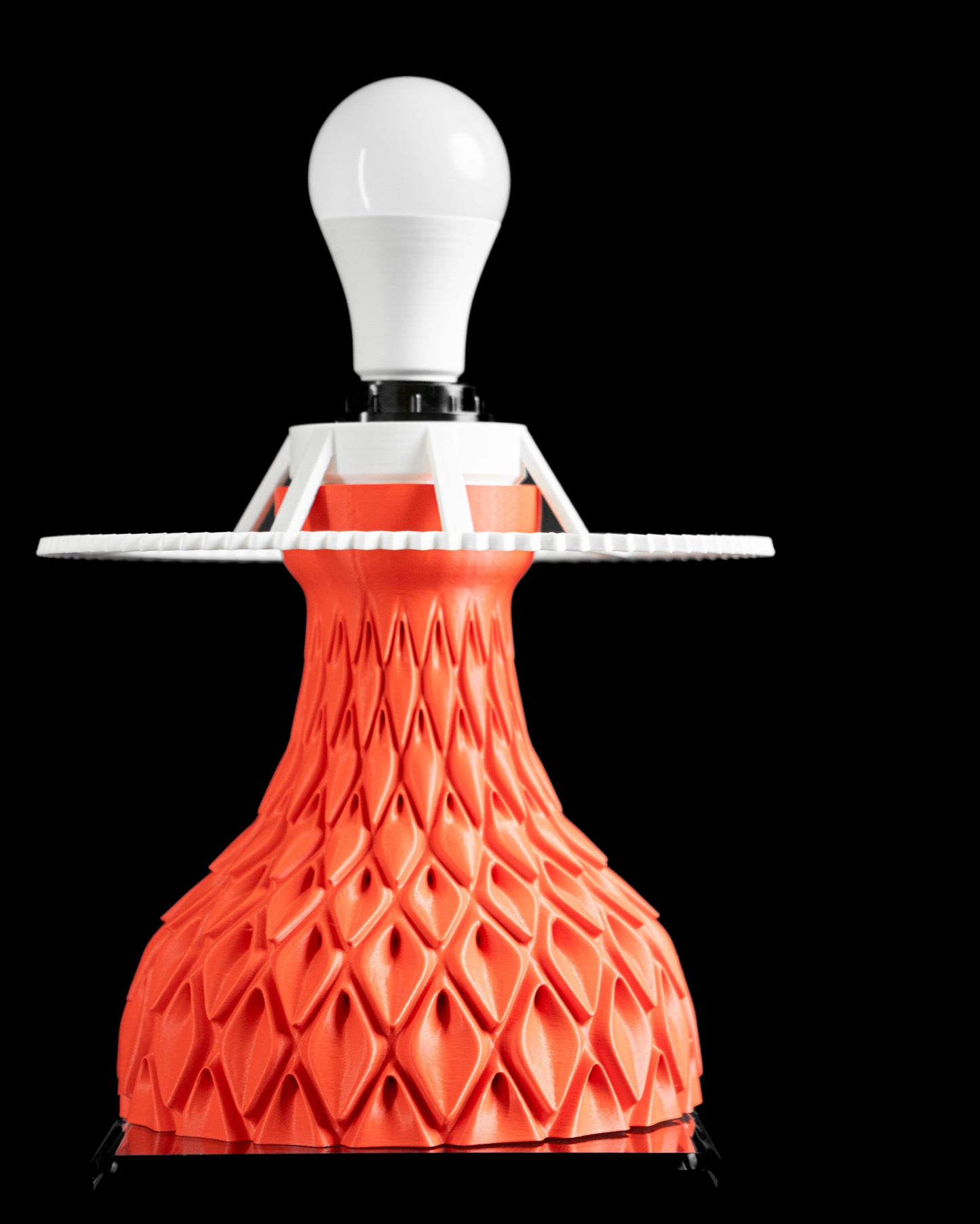 Table Lamp, Geometric Nightstand Lighting, Modern Japandi Ambient Bedroom Illumination