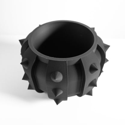 Planter Pot Contemporary Vessel, Indoor Plant Holder, Succulent Minimalist Organizer, Drainage Container, Clay Look