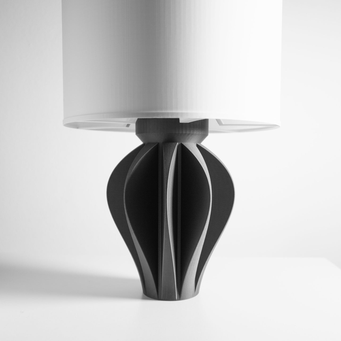 Sculptural Contemporary Table Lamp, Minimalist Bedside Desk Light, Nightstand Ambient Lighting, Energy Efficient
