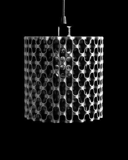 Pendant Light, Modern Island Lighting, Midcentury Sculptural Hanging Lamp Charcoal