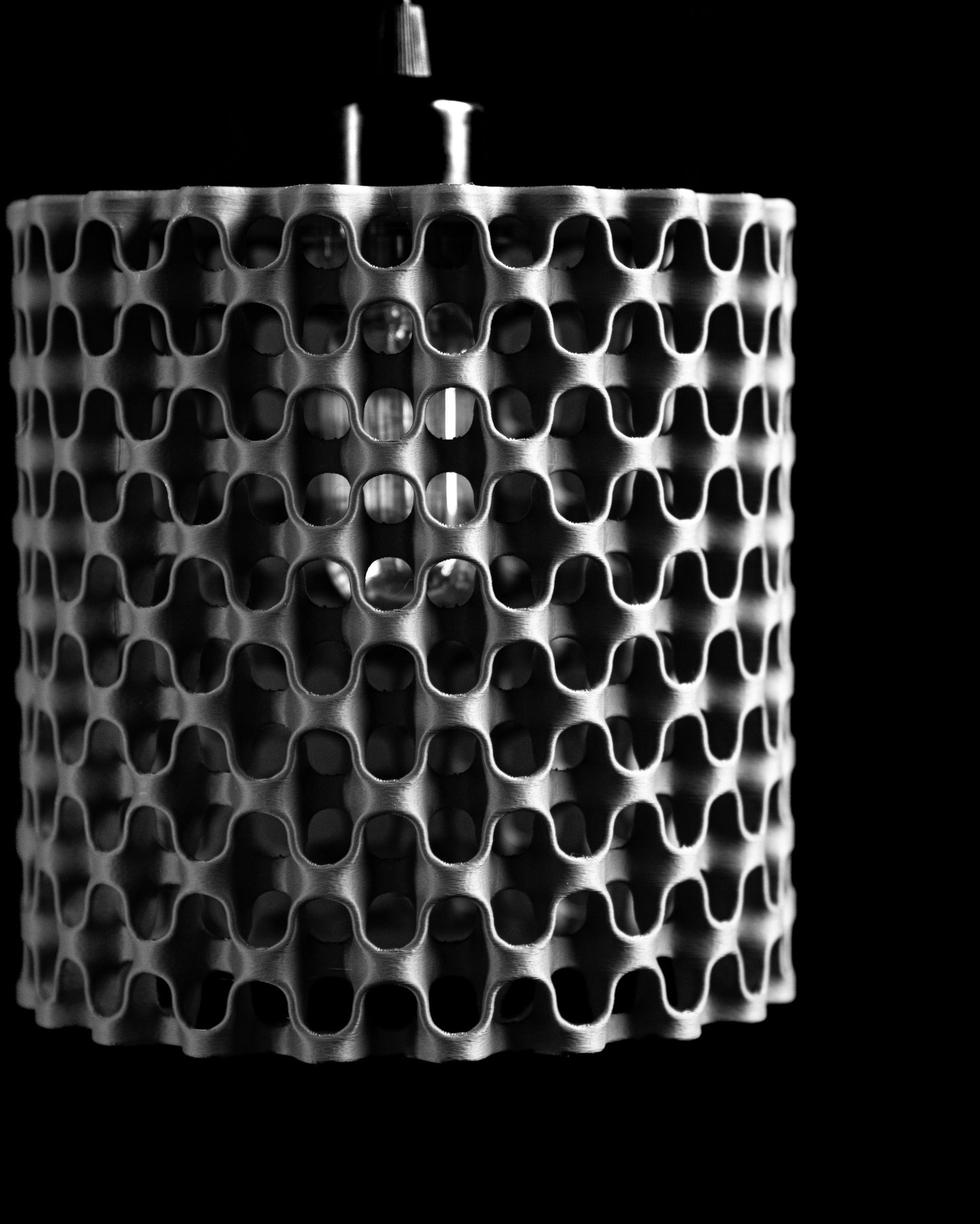 Pendant Light, Modern Island Lighting, Midcentury Sculptural Hanging Lamp Charcoal