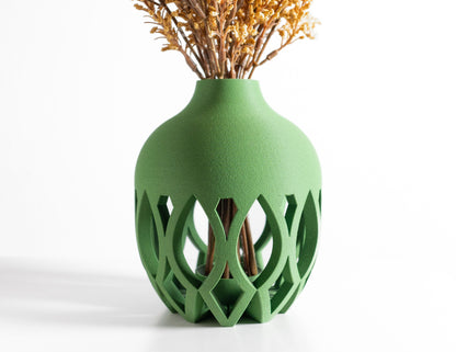 Modern Vase, Minimalist Sculptural Centerpiece, Contemporary Table Shelf Mantel Accent