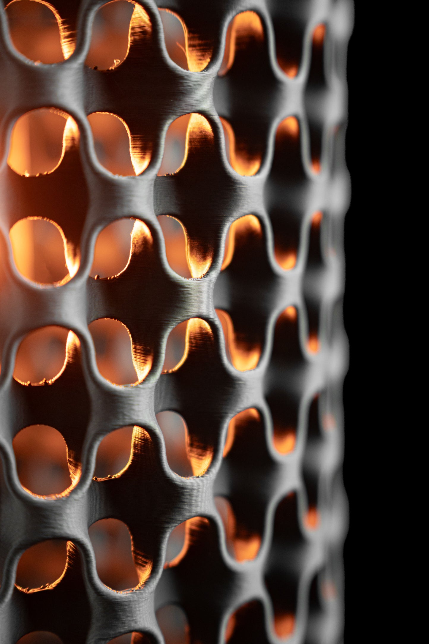 Pendant Light, Modern Island Lighting, Midcentury Sculptural Hanging Lamp Charcoal