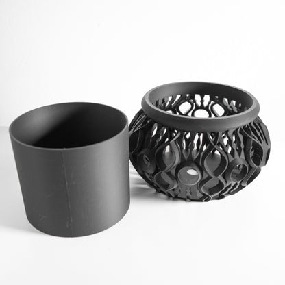 orchid planter, liner compatible windowsill organizer, ventilated airflow-promoting root-view balcony