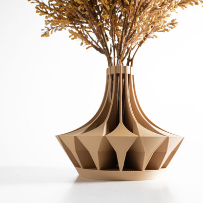Modern Vase, Sculptural Tabletop Accent, Decorative Dried Flower Holder, Minimalist