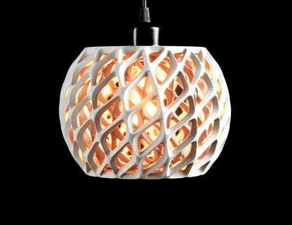 Pendant Light, Sculptural Lampshade, Minimal Ceiling, Modern Ambient, Dining Fixture