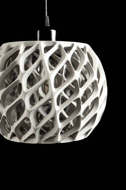 Pendant Light, Sculptural Lampshade, Minimal Ceiling, Modern Ambient, Dining Fixture